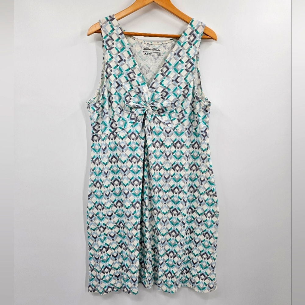 Eddie Bauer TankTop Dress Cream Green Size 2XL